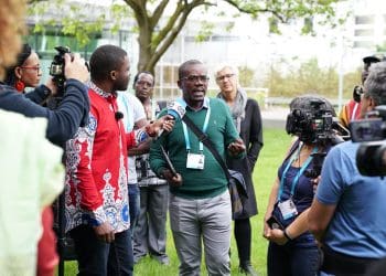 Script science communication resource website launched. Image: journalists at the African Street Debate.